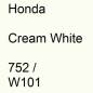 Preview: Honda, Cream White, 752 / W101.